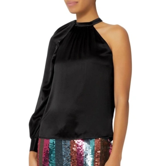 A.L.C. Piper Silk One Shoulder Top - Picture 2 of 11